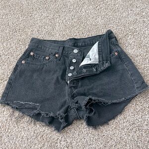 Levi's Vintage 501 Black Denim Women Shorts